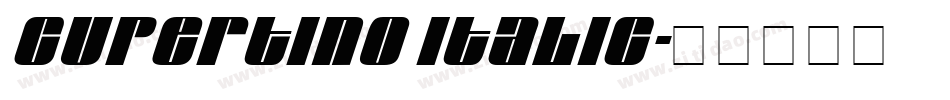 Cupertino Italic字体转换